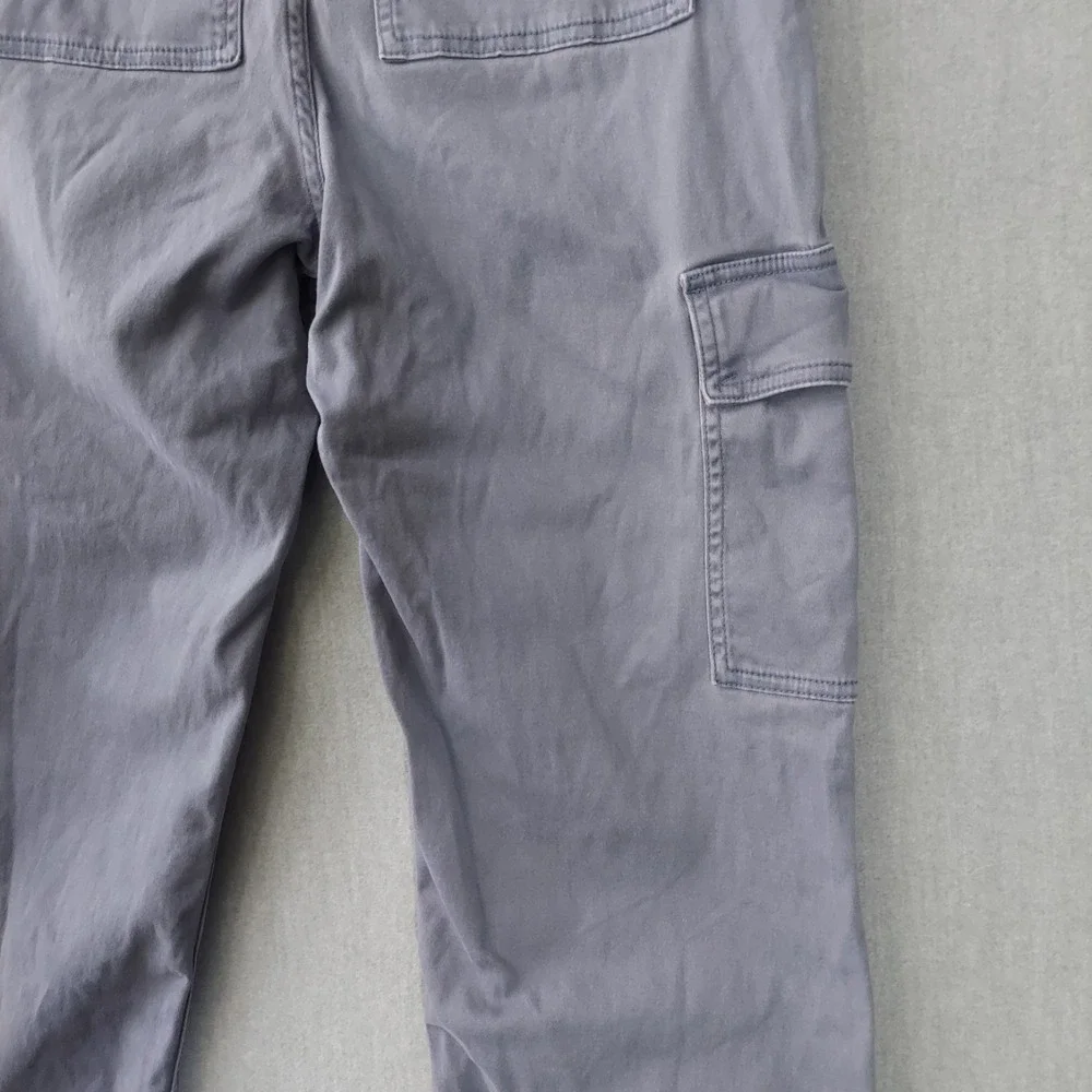 Hollister Women Y2K Gray Utility Cargo Pants High Rise Straight Leg Size 3S / 2S